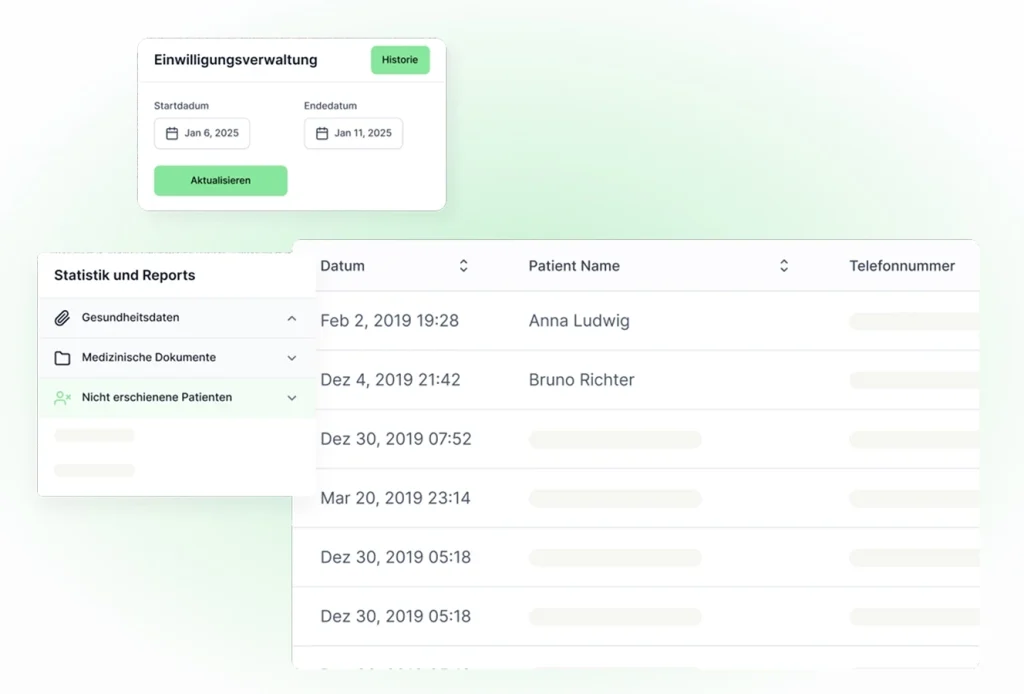Statistik und Reports in ETERNO Cloud